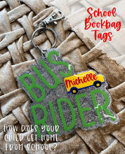 Load image into Gallery viewer, School Bookbag Tags