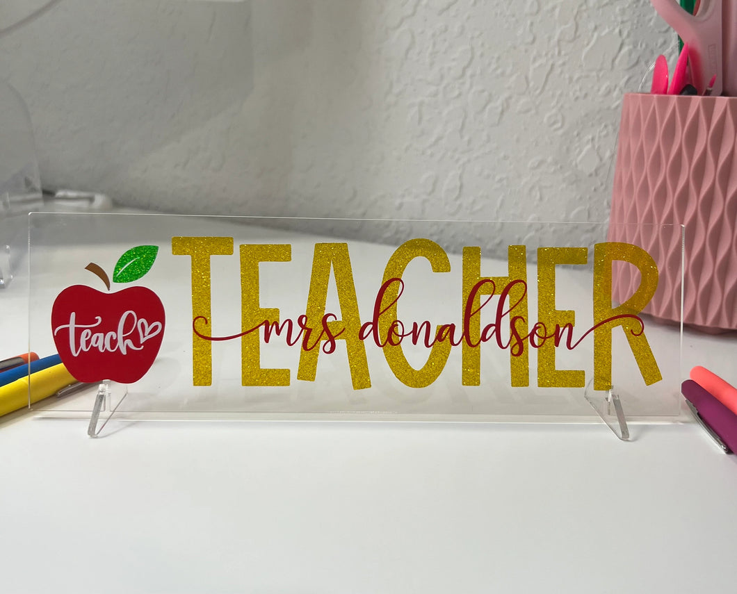 name desk plate