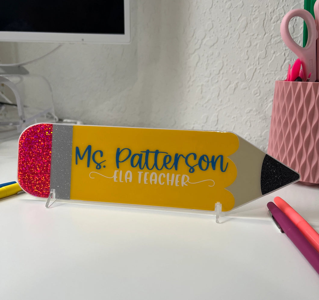 name desk plate