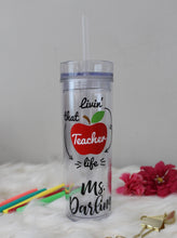 Load image into Gallery viewer, teacher tumbler
