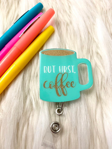 coffee badge reel