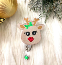 Load image into Gallery viewer, reindeer badge reel
