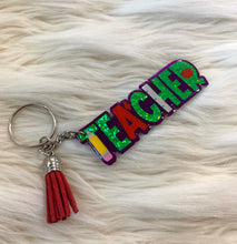 Load image into Gallery viewer, teacher keychain
