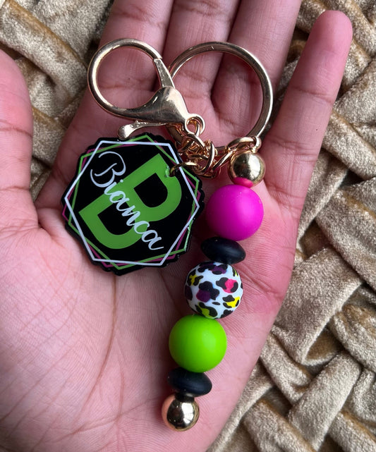 beaded keychain